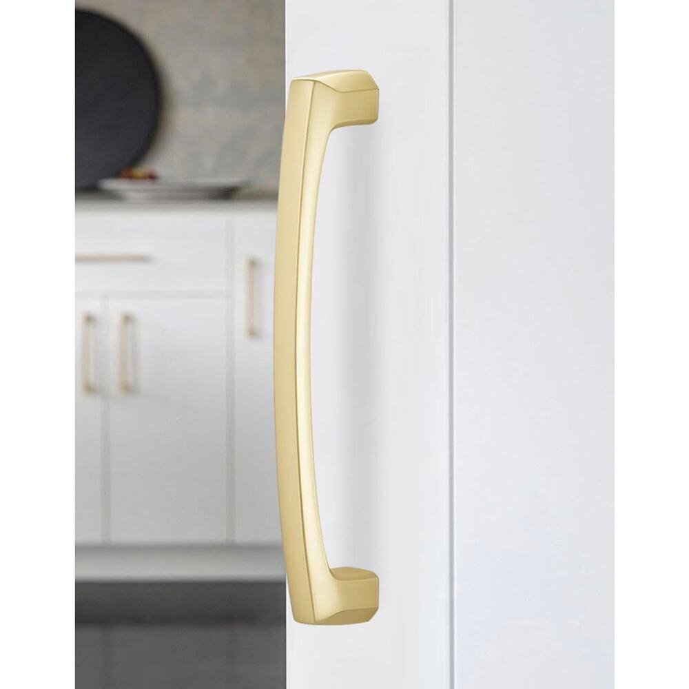 BUKOBYHE Gold Cabinet Hardware Pulls 10-Pack 5” 128mm Drawer Handles